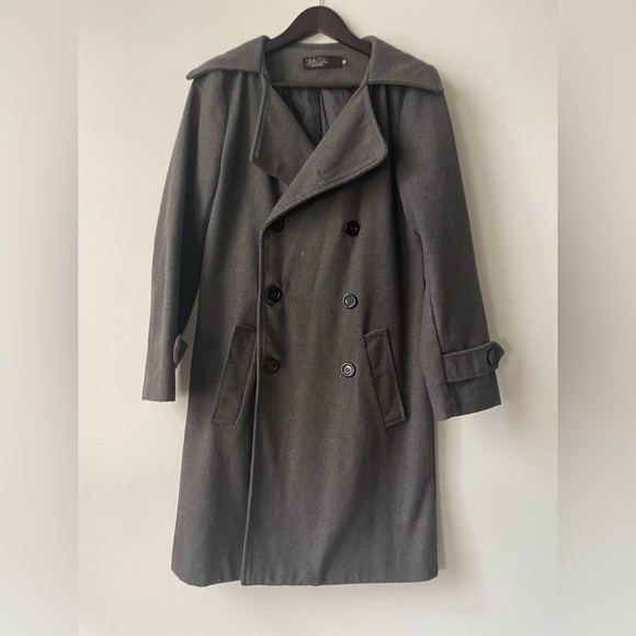 Jackets & Blazers - Grey Peacoat by 1990 Life Liyen